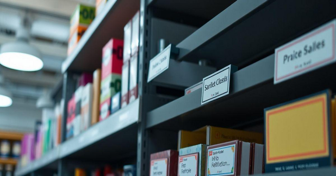 Porta Etiquetas para Prateleiras: Organize com Estilo