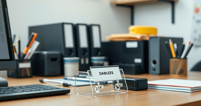 Como Escolher Porta Etiqueta Dupla Face para Organizar Seu Espaço