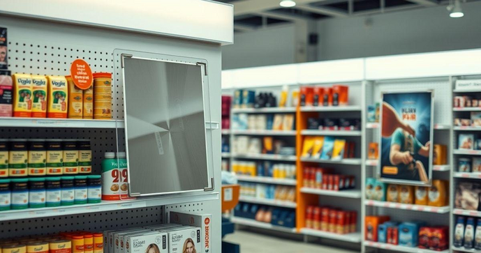 Porta cartaz PVC para gôndola é a solução ideal para exibição de produtos Porta cartaz PVC para gôndola é a solução ideal para exibição de produtos