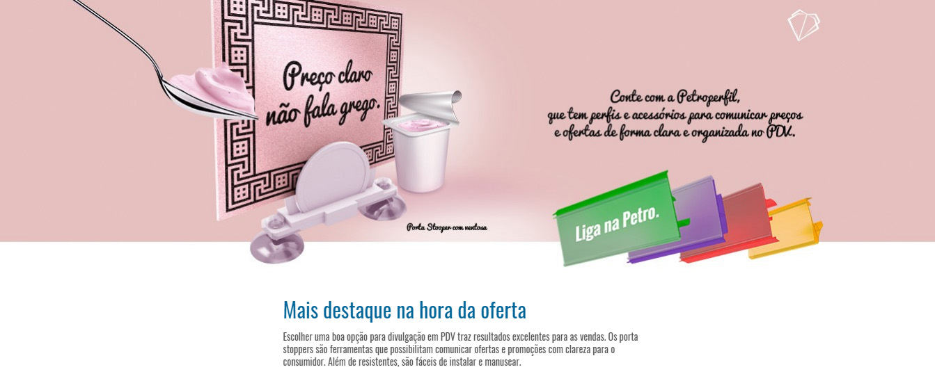 Mais destaque na hora da oferta