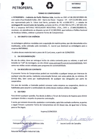 Sustentabilidade - 2019 Sustentabilidade - 2019